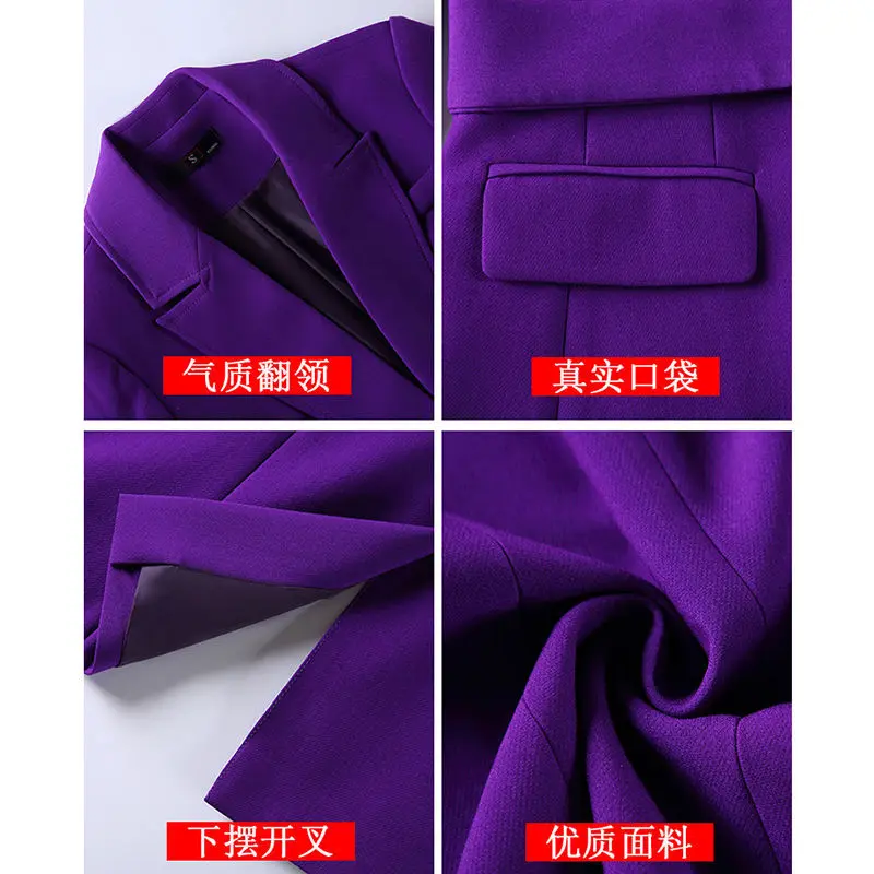 New Autumn and Winter Two Piece Suit Women's Fashionable Work Clothes Fashion Temperament Suit Professional Formal Suit Blazers