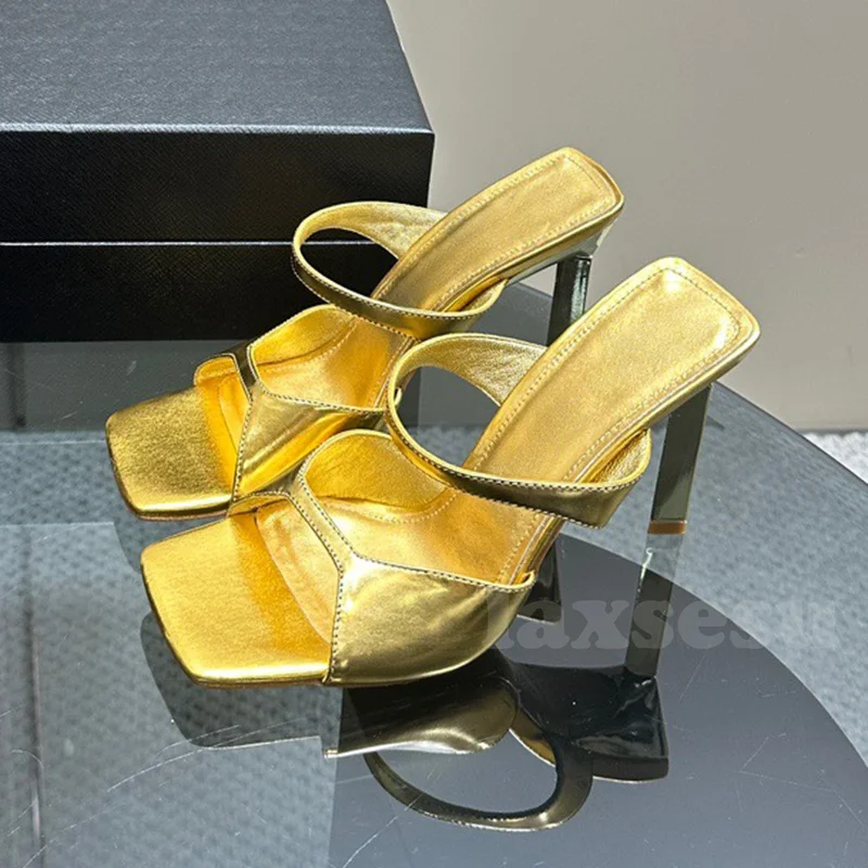 

Summer 2024 New Female Ultra High Heel Slippers Peep Toe Strange Style Design Ladies High Heeled Shoes Sexy Luxury Slippers