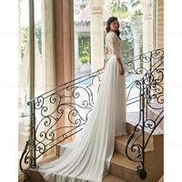 ANGEL Exquisite Wedding Dresses 2025 New A-Line Chiffon Customized Sexy Bridal Gowns Applique Backless Vestidos de Novia Boda 2