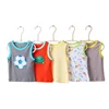[5Pcs/lot Random Color]Baby Girl Tops Cartoon Print Infant Girls Vest T Shirt Cotton Sleeveless Newborn Boy T-shirt Summer Vest 1