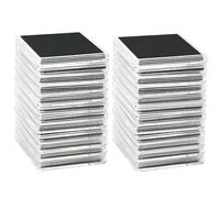 50 PCS Coin Capsules,Coin Snap Holders With 5 Sizes Black Gaskets 20/25/30/35/40Mm, Clear Coin Cases For Coin Collection 1