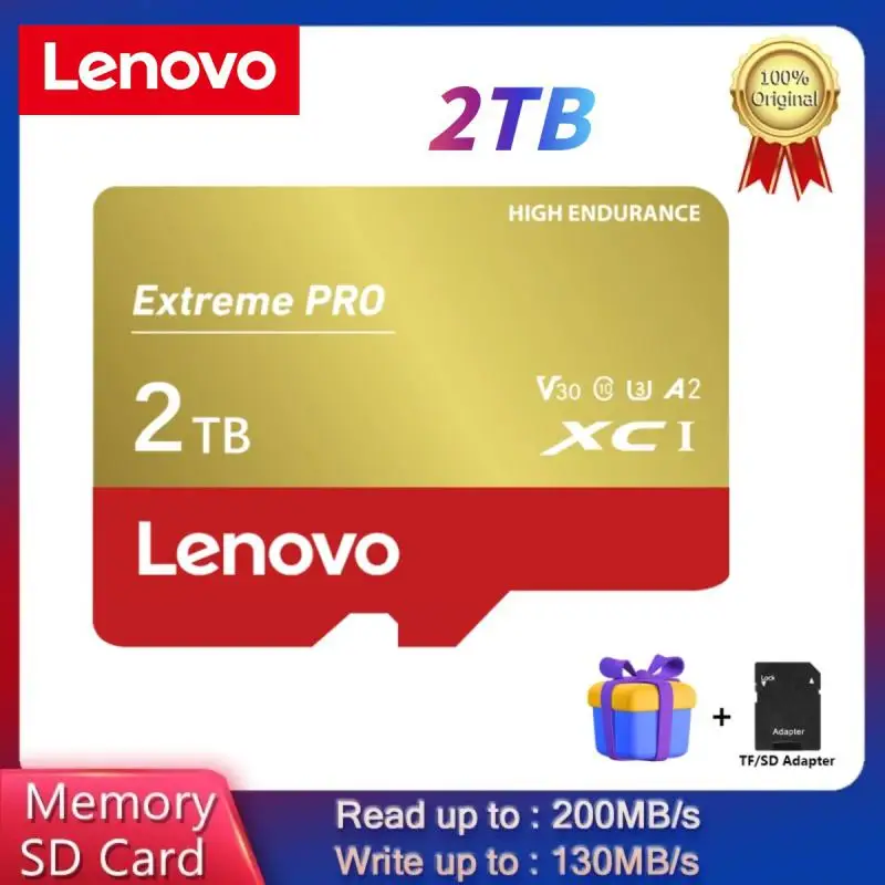 Lenovo 2Tb Flash Memory Sd Card 256Gb Micro Tf/Sd Card 1Tb Sd Memory Card 128Gb Micro Tf Card 512Gb Per Tablet Telefono Android