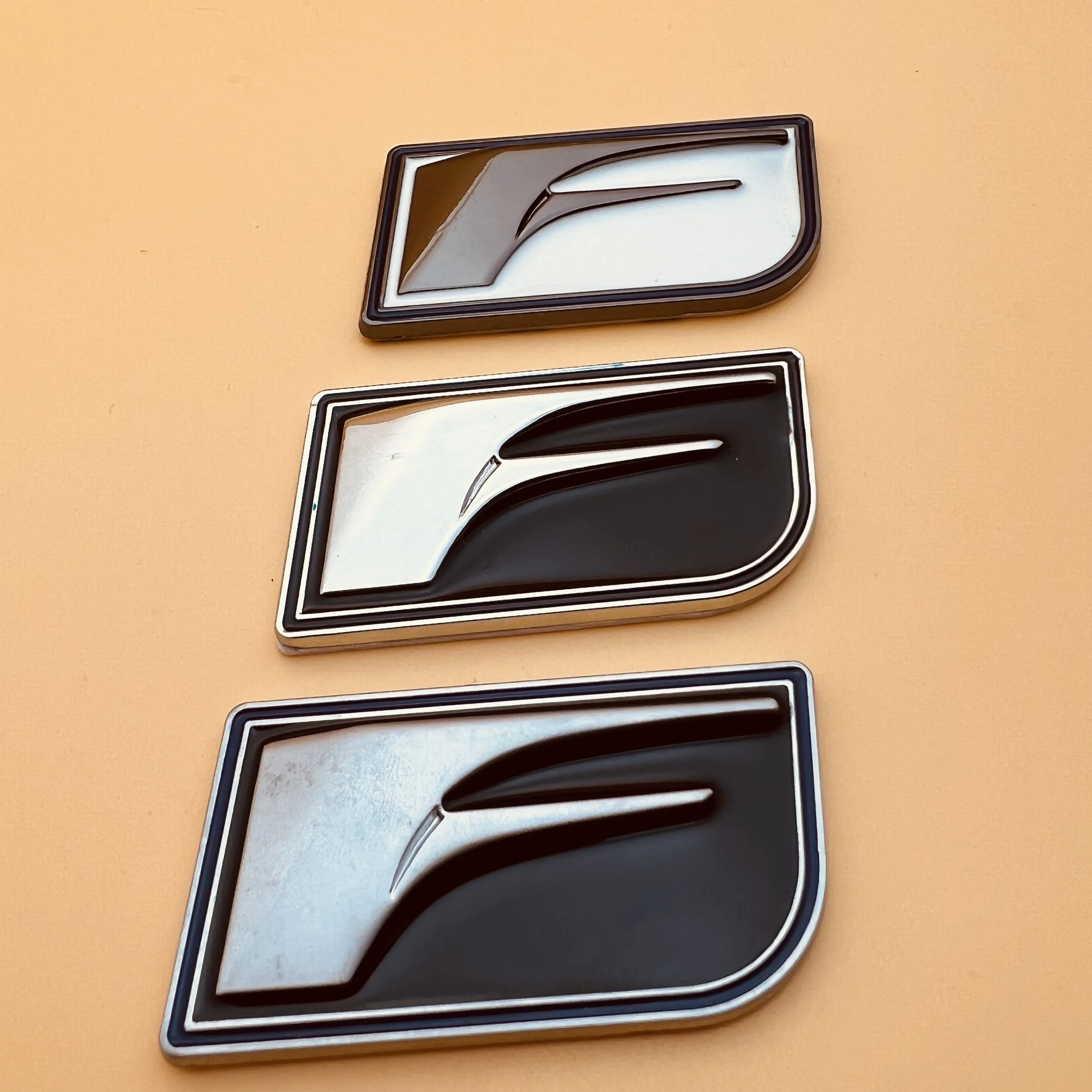 

Car 3D Sports Edition Logo Leaf Plate Metal Car Sticker Middle Mesh Modification Sport Car Logo Tail Label Side Sticker