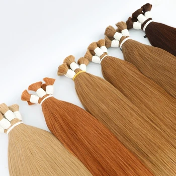 Wholesale Human Hair Bulk No Weft Virgin Remy Hair Vietnamese Hair Straight Hair Bulk Real Natural Hair No Weft For Braiding 1