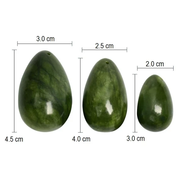 Livraison directe naturel Jade Yoni oeuf Muscles vaginaux serrant Ben Wa balle femmes plancher pelvien Muscle Kegel exercice Massage oeufs 4