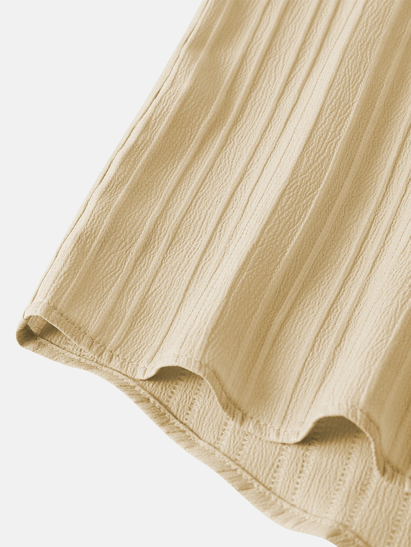 قميص رجالي بأكمام قصيرة مزخرف سادة، قميص فضفاض كاج...