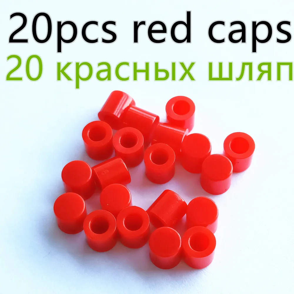 20pcs Red Caps