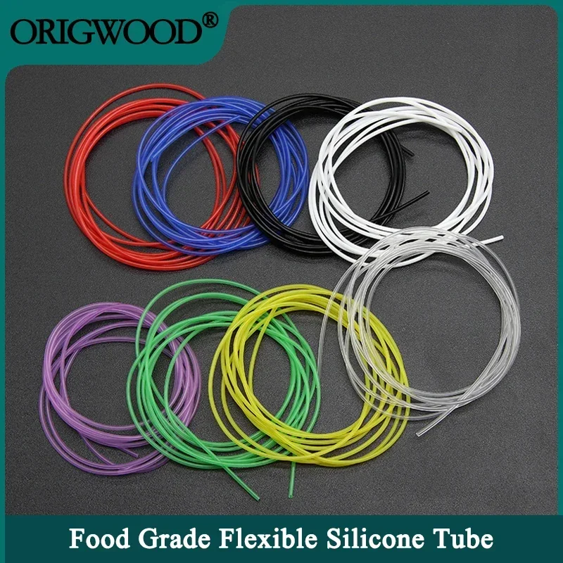 

1/5/10M Flexible Silicone Tube ID 0.5 1 2 3mm Colorful Car motorcycle Nontoxic Soft Rubber Water Pipe Food Grade Hose