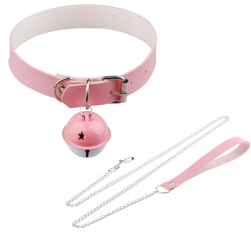 Bdsm Sex Collar Bondage Necklace Slave Leash Steel Chain Rivet Choker Dog Chain Punish Neck Collars Sex Toys F_voghion.com