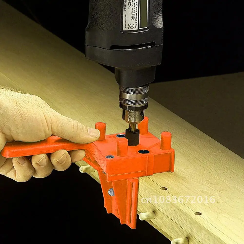 

Handheld Woodworking Punching Locator Vertical Pocket Hole Locating Fixture Kit Drilling Guide Punching Punching Locator Wood