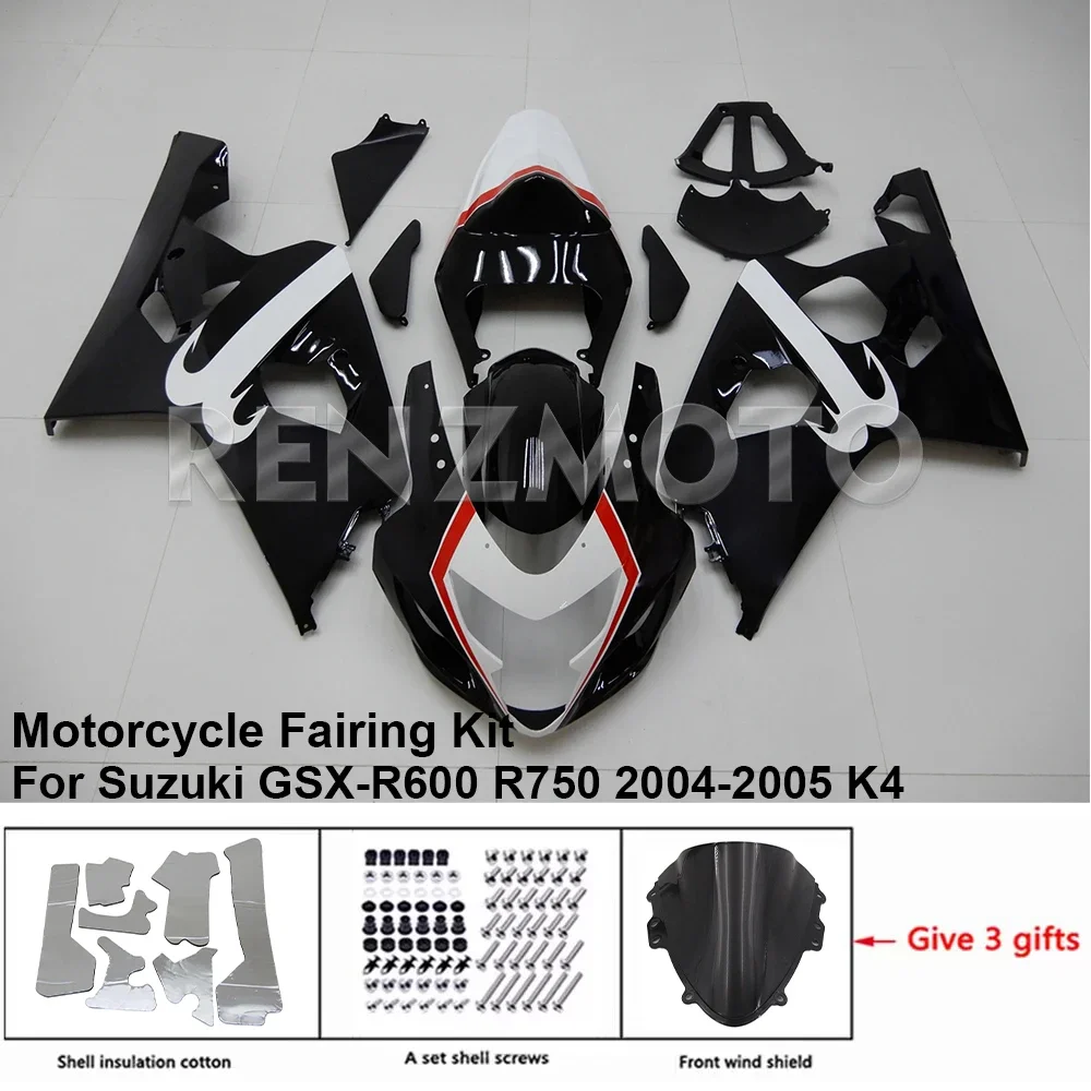 

For SUZUKI GSXR 600 750 04-05 K4 K5 Fairing R/Z S4GA12 Motorcycle Set Body Kit decoration Plastic Guard Plate Accessories Shell