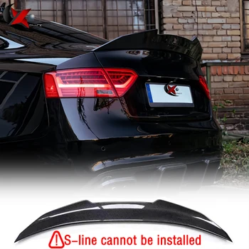 Auto Spoiler Per Audi A5 B8 B8.5 8TA 8T3 2 Porte Sportback PSM Stile Reale Materiale In Fibra di Carbonio Spoiler Posteriore Tronco Ala 2009-2016