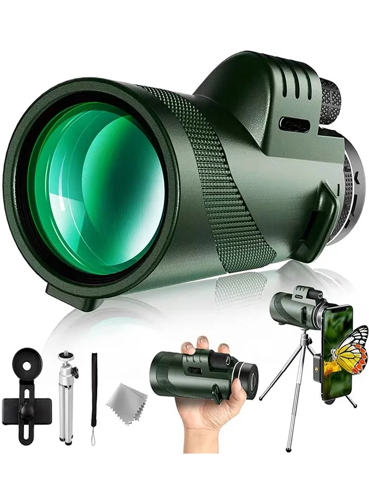 Telescope Portable Zoom HD 5000M Folding Long Distance for Hunting Sports Outdoor Camping Travel telescope binoculars spotting scope