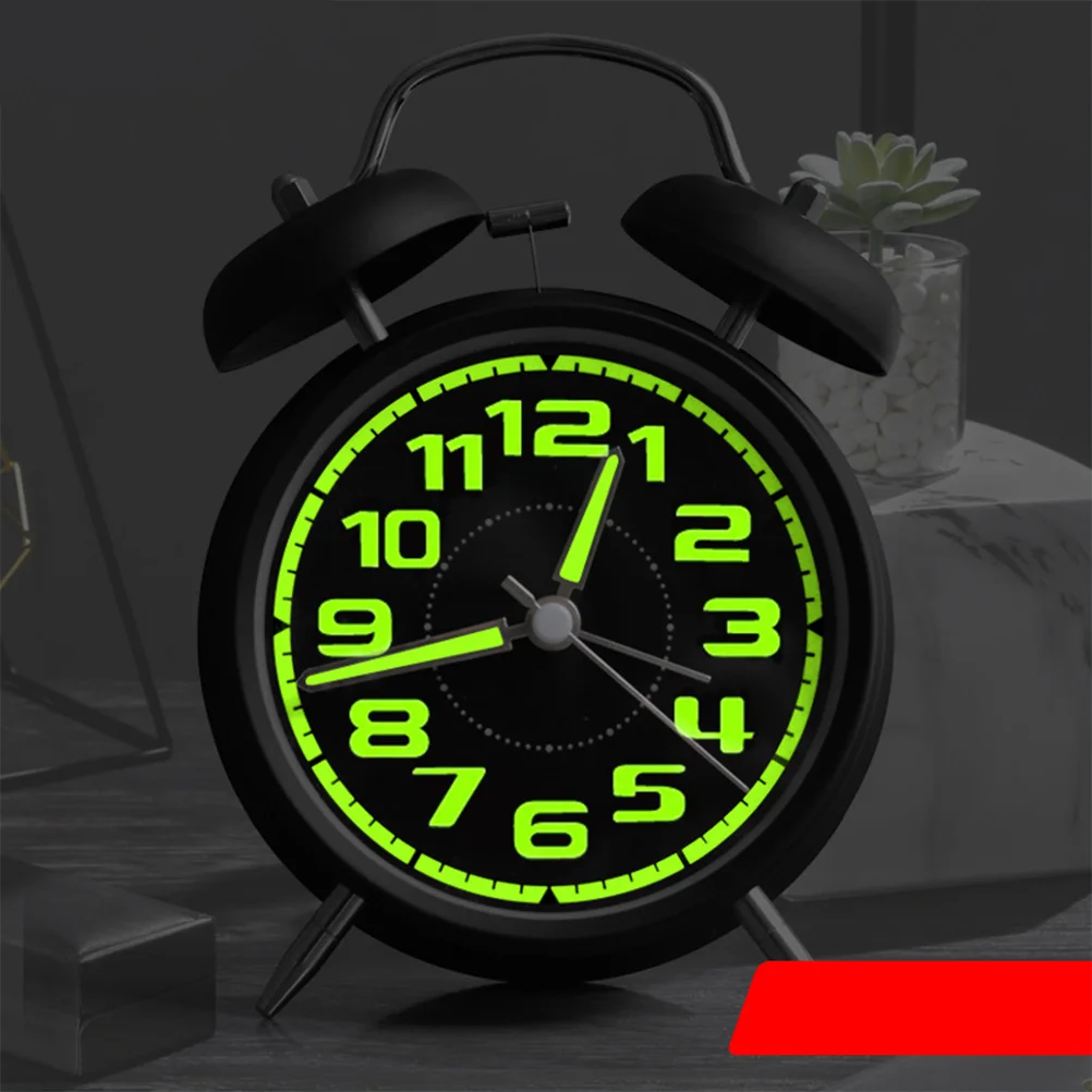 

1PC Students Alarm Clock Simple Bedroom Desk Clock Cartoon with Night Light Alarm Clock Creative Mute Alarm Clock Retro Ringing
