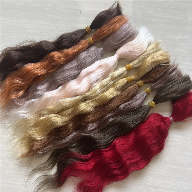 Vibrant Multi-Colored Mohair Hair Wigs for DIY Reborn Baby Dolls