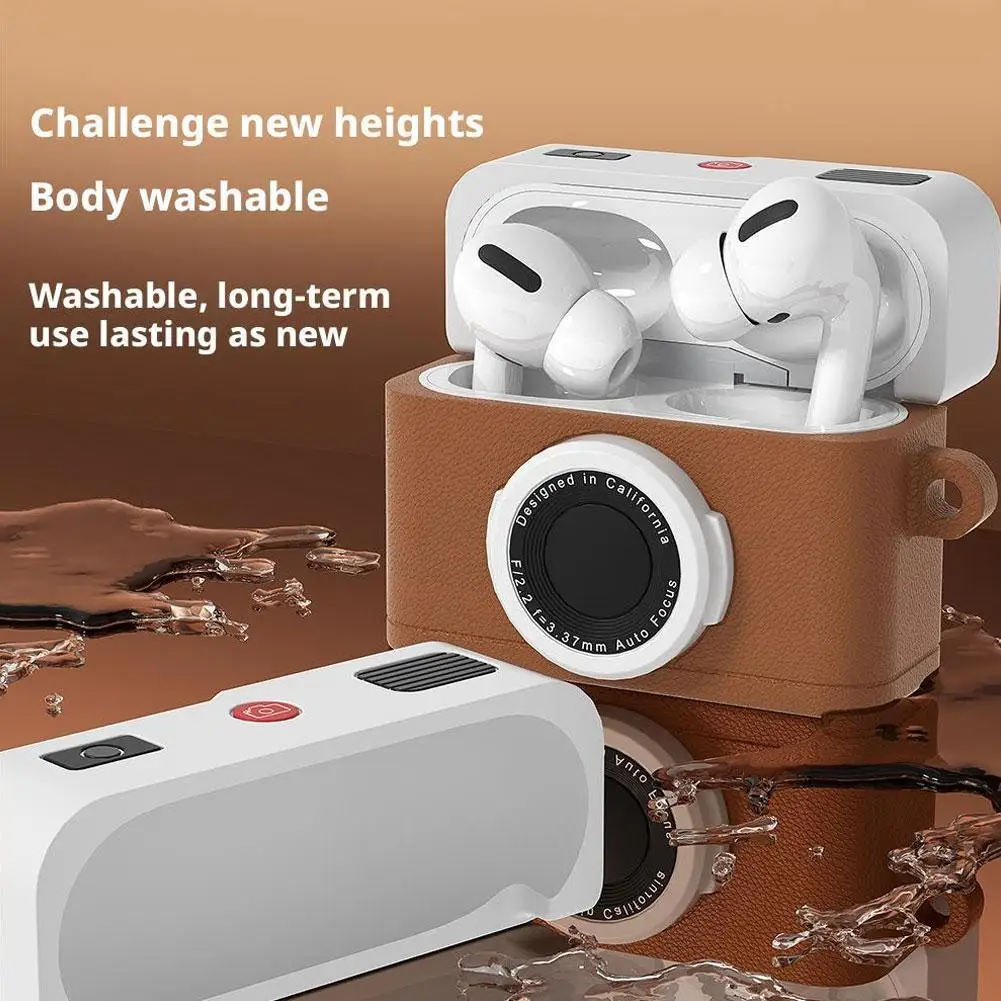 Ultra Thin Silicone AirPods Pro Case with Retro Film Camera Design