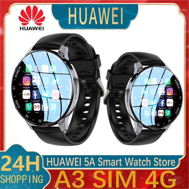 Huawei-reloj inteligente A3 para hombre y mujer, dispositivo con tarjeta  SIM 4G/5G, cámara de 64GB, videollamada, NFC, WIFI, rastreador deportivo,  GPS, aplicación de Google para Android e IOS - AliExpress