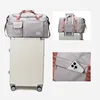 Carry On Travel Bag Large Capacity Gym Bag Weekender Overnight Duffle Bags With Shoe Compartment Sports Fitness Bags for Women 4
