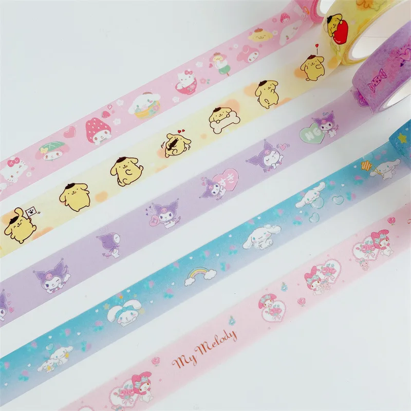 5 м мультяшный аниме Kuromi Melody Hello Kitty PomPomPurin Tape DIY Ручная работа |