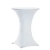1PC Stretch Round Tablecloth Cocktail Table Cover Spandex Table Cloth Bar Hotel Party Wedding Elastic Table Cloth Decoration 1