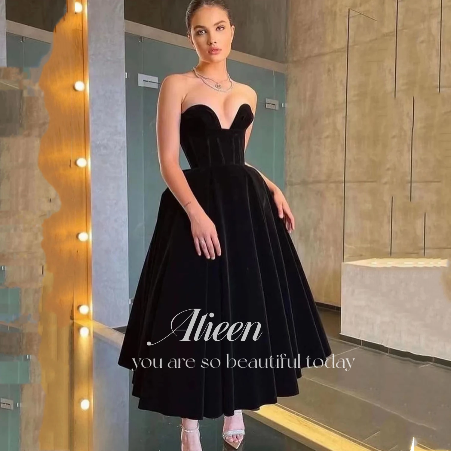 Black Woman's Evening Dress Party Evening Elegant Luxury Celebrity  Sweetheart Cocktail of Dress Customized Prom Velvet Formal - AliExpress 320