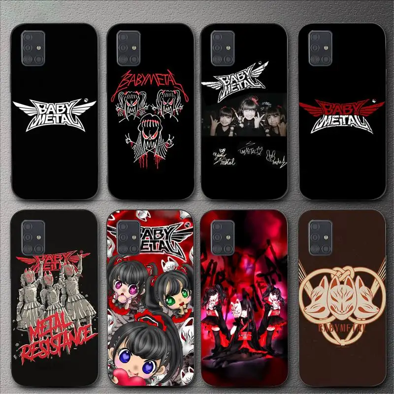 Babymetal-funda de teléfono de chica japonesa para Samsung Galaxy A02, A12, A13, A22, A32, A41, A51, A53, A71, A73
