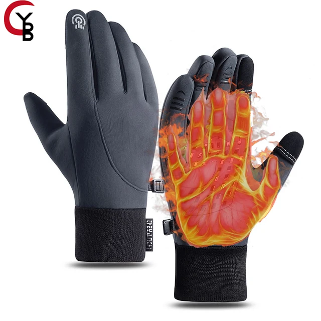Coskefy Running Gloves, Thermal Touch Screen Gloves Winter Men Women For Cycling Biking Sports Walking Skiing Liners