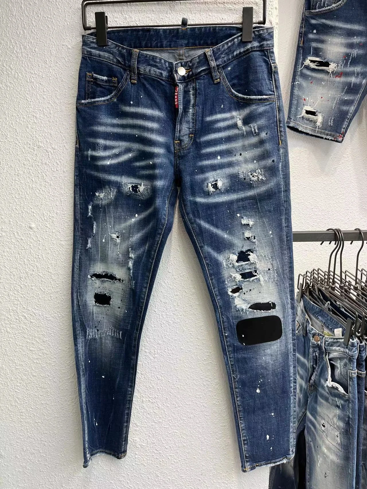 

Fashion zc9642 Men's Jeans 2022 Runway Luxury European Design party style Men's Clothing