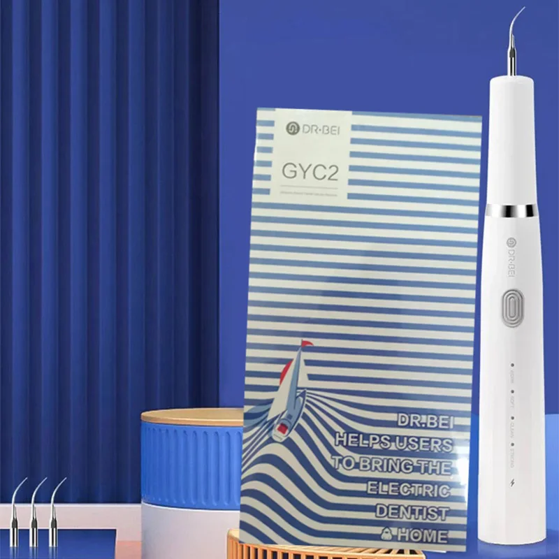 DR.BEI YC2 Electric Tooth Calculus Remover Tooth Stains Tartar Dentist Teeth Whiten Oral Hygiene Clean Ultrasonic Dental Scaler