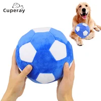 Puppy Plush Football Toys Squeak Sound Chew Cleaning Teeth Outdoor Interactive Training Fun Toys Soft Molar Large Dogs Pet Toy 1