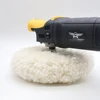 AUTOBRIGHT 7inch 9inch Compounding Wool Pad Buffing Polishing Car body With 16MM 14MM Pad Adapter High End Real Wool Cut Disc 6