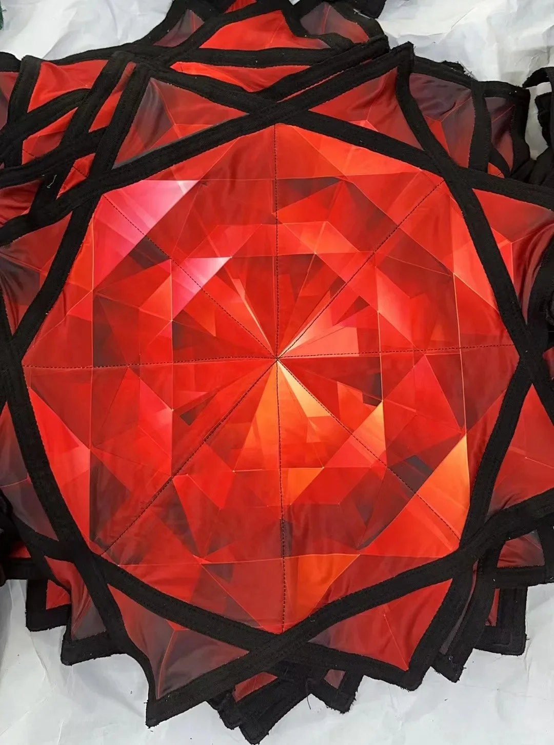Spinning Dance Handkerchief Lycra Octagonal Scarf Flying Handkerchief 67cm*67cm Customizable Spinning Handkerchief Ribbed Flyers 6