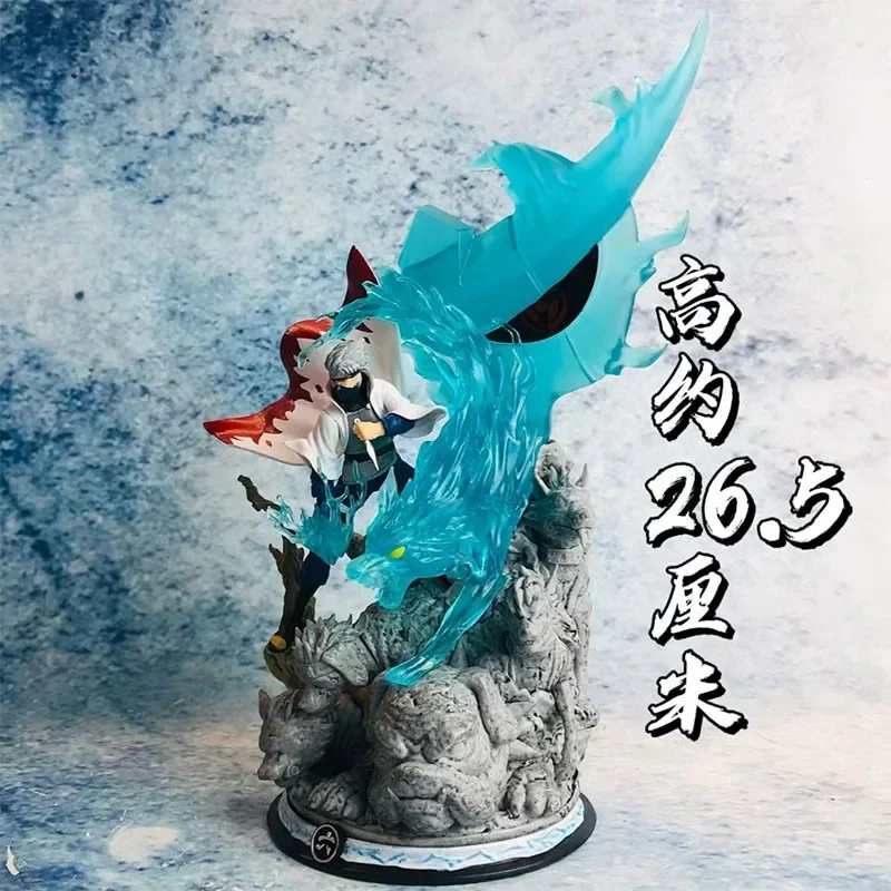 

Anime Naruto GK Kakashi Sixth Generation Naruto Payne Watergate Scene Statue Handmade Collectible Model Desktop Decoration Box