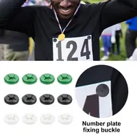 12/24 Pcs Race Bib Pins Number Plate Fixing Buckles Running Bib Fixing Clips Skiing Cycling Race Quick Accurate Bib Holders 1