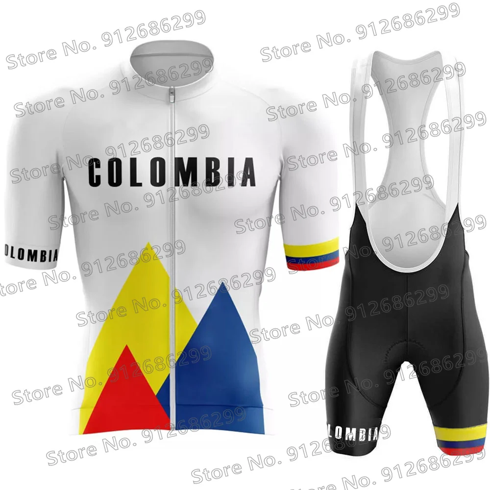 DELIGUO Maillots De Cyclisme Homme - Colombie Vélo Manches Longues