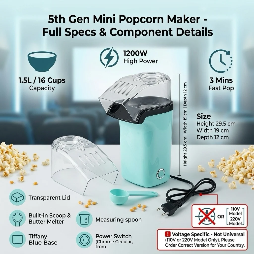 Mini Kids Popcorn Maker 2