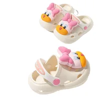 Disney Children's Slippers Summer Girls' Anti slip Bathroom Minnie Mouse Children's Boys' Cartoon Shower Slippers Hole Shoes 2
