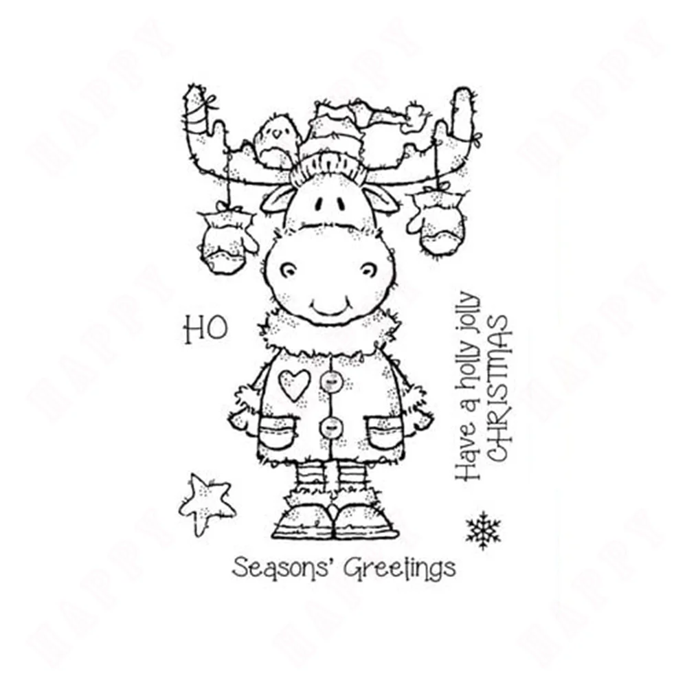 thumbnail image 1 of Sellos de saludos navideños mágicos, llegada de 2024, nuevos troqueles y sellos de corte de metal, álbumes de recortes, bricolaje, decoración, manualidades, relieve, 1 of 5
