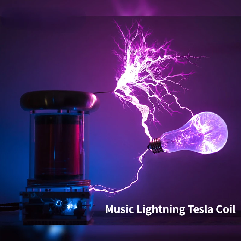 MusicTeslaCoilHighFrequencyGeneratorIgnitionLightningModelIntegratedArcExtinguishing