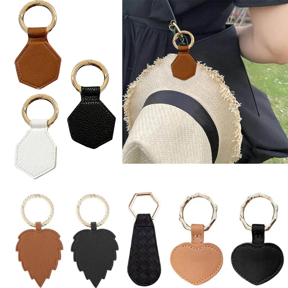 цена New Magnetic Hat Cap Clips On Bag Hat Holder PU Leather Clips For Traveling Bags Magnetic Hat Keeper Backpack Luggage Essentials