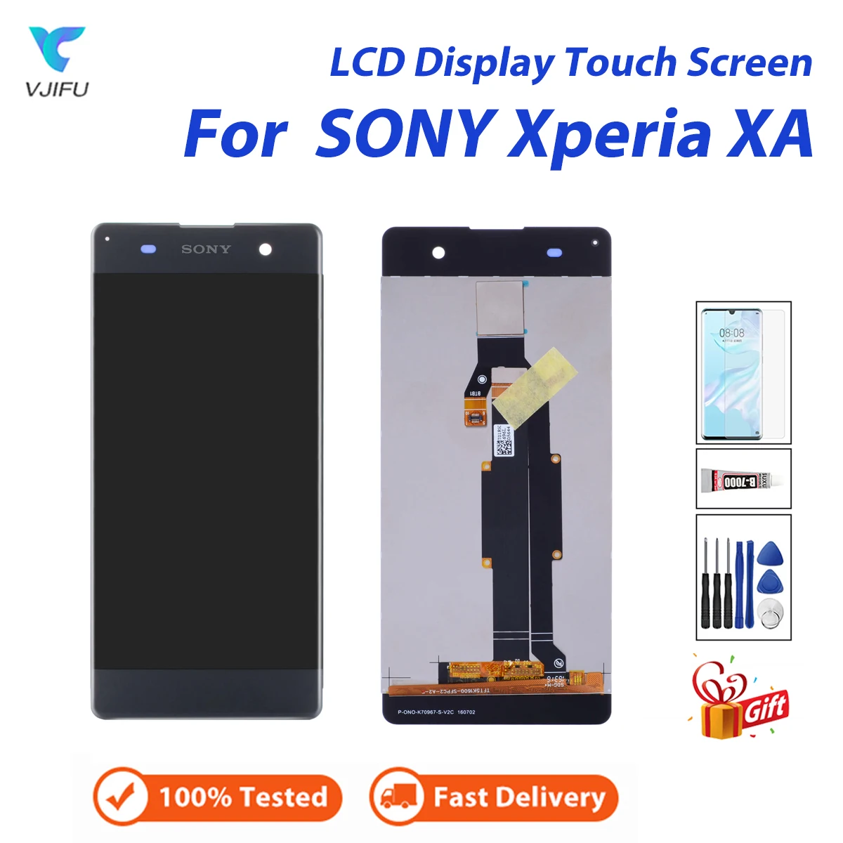 

Display For SONY Xperia XA F3111 F3113 F3115 LCD Touch Screen Digitizer Assembly Replacement Tested Good Quality Repair Parts