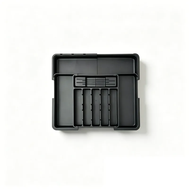 BSEVB-Scatola portaoggetti da cucina con organizer espandibile per posate - Dotata di divisori per una gestione efficiente degli utensili - immagine 3