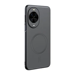 Magnetic Leather Shield Cover - High Quality Anti - Fingerprint, Non - Slip Design for Huawei nova 14 (GRAY)