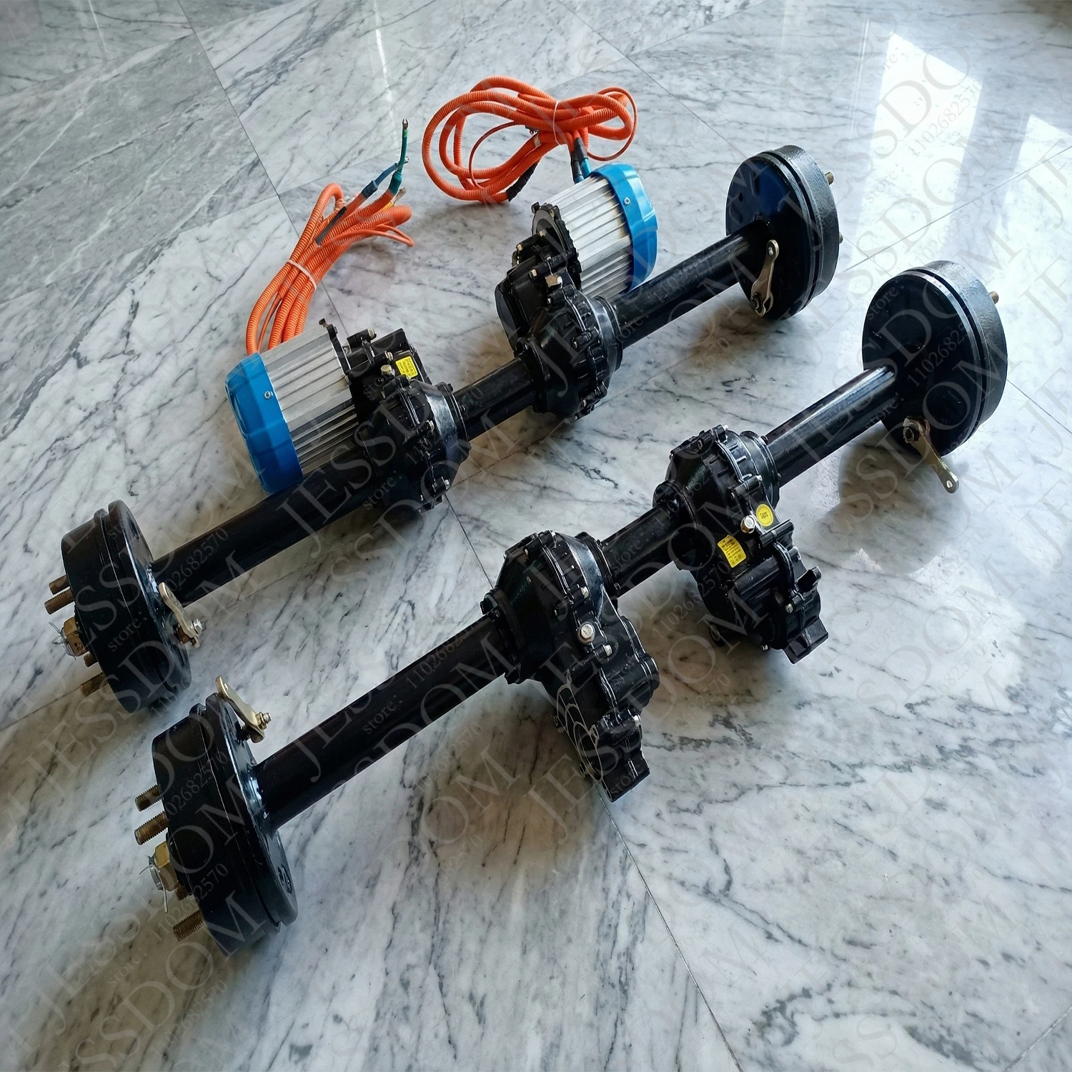 48V 1000W 1500W Dual Drive Differential Split Rear Axle Assembly Gear ...