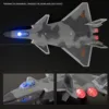 1:50 Pullback & Go Jet Fighter Aircraft Toy, with Light Sound, Scale Diecast F16 F22 F35 B2 J31 Plane Model Kid Boy Baby Gift 3