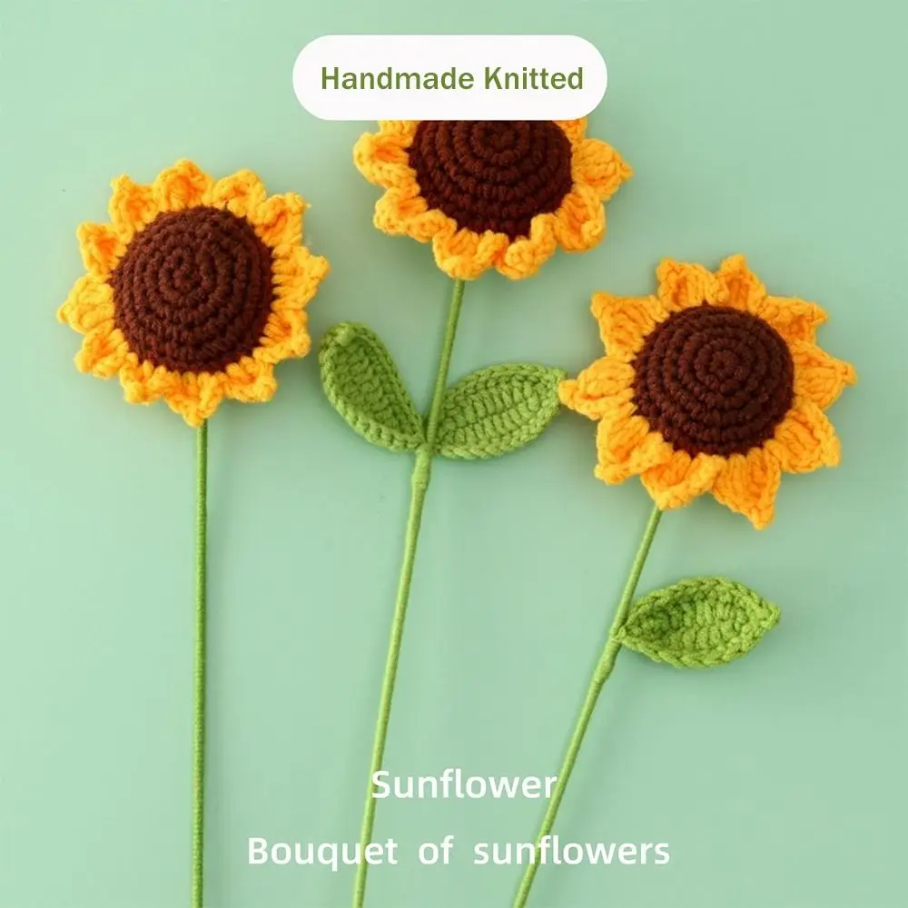 

Simulated Flower 3D Flower Bookmark Flower Book Clip Book Page Marker Sunflower Bookmarks Book Paginator Weaved