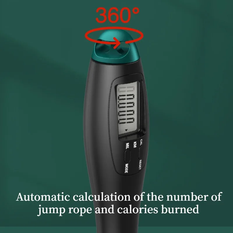 Jump Rope Counting Jump Rope ball Steel PVC Adjustable Cordless for Fitness Training