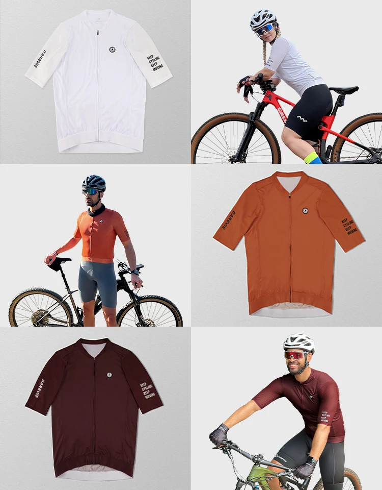 DAREVIE Cycling Jersey SPF 50 Anti-UV Training Level Slim Fit Small Size Men Women Man Cycling Maillot Bike Jersey Cycling Shirt 5