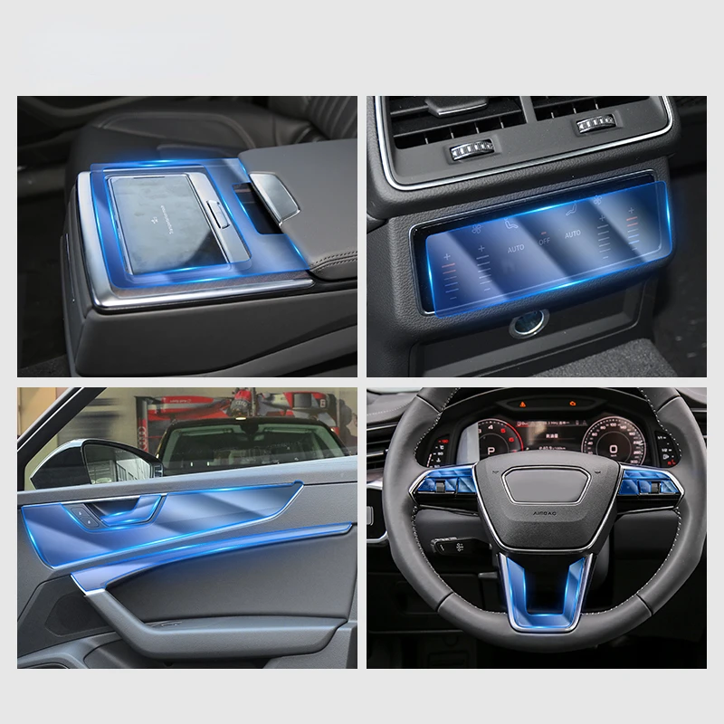 PKW Innenraum-Schutzfolie transparent 160µ für Audi A6 Limousine Typ C7  BJ.2011