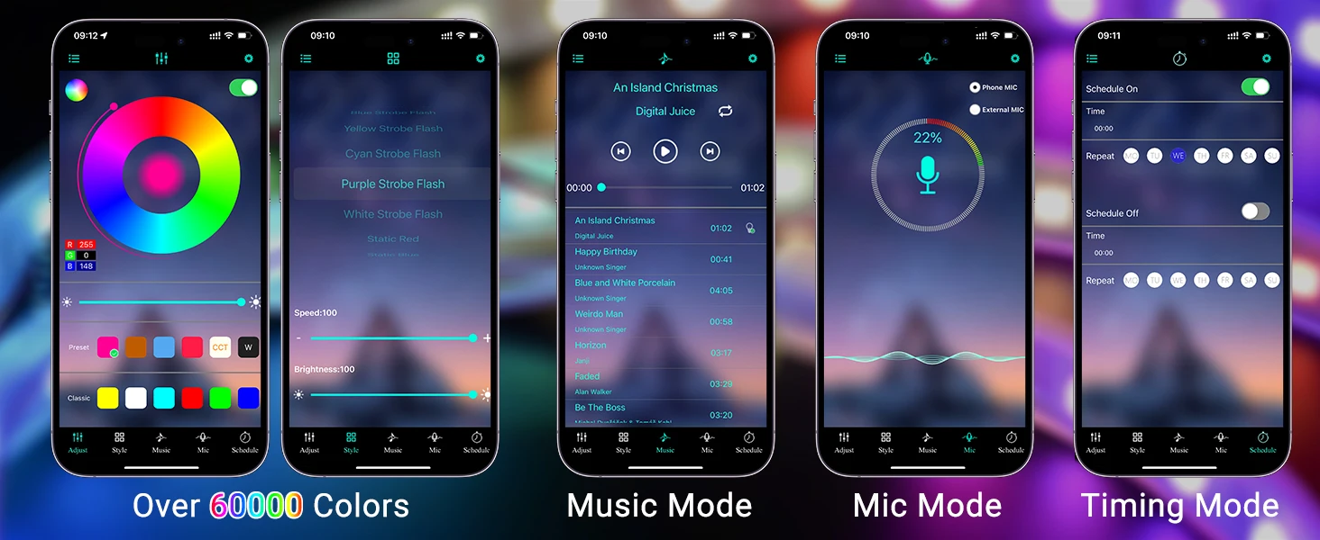 Homieasy desk with led strip